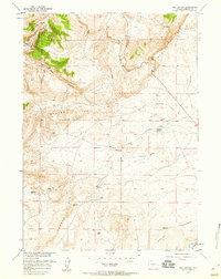 Red Canyon 1957 topographic map thumbnail