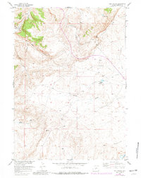 Red Canyon 1957 topographic map thumbnail