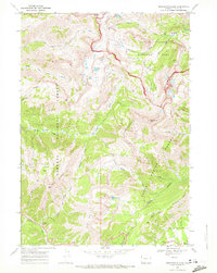 Rendezvous Peak 1968 topographic map thumbnail