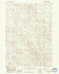 Reno Flats 1984 topographic map thumbnail