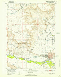 Riverton West 1951 topographic map thumbnail