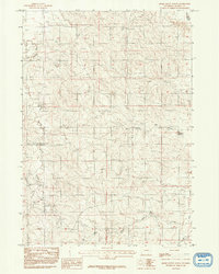 Rocky Butte Gulch 1984 topographic map thumbnail