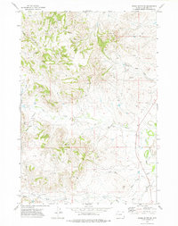 Rocky Butte SW 1972 topographic map thumbnail