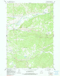 Rosies Ridge 1965 topographic map thumbnail