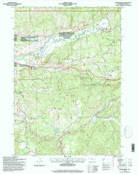 Rosies Ridge 1996 topographic map thumbnail
