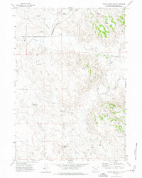 Saddle Horse Butte 1971 topographic map thumbnail