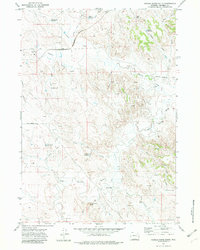Saddle Horse Butte 1971 topographic map thumbnail