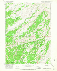 Saddleback Mountain 1964 topographic map thumbnail