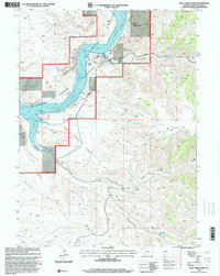 Sage Creek Basin 1996 topographic map thumbnail