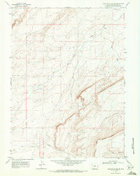 Sand Butte Rim NW 1968 topographic map thumbnail