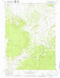 Sand Creek Pass 1967 topographic map thumbnail