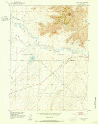 Savage Peak 1951 topographic map thumbnail