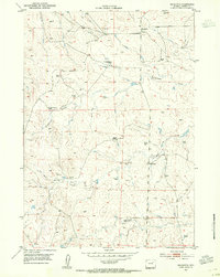 Savageton 1953 topographic map thumbnail