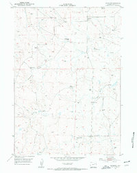 Savageton 1953 topographic map thumbnail