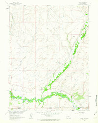 Savery 1961 topographic map thumbnail