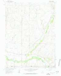 Savery 1961 topographic map thumbnail