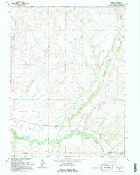 Savery 1961 topographic map preview