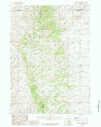 Sawmill Canyon 1984 topographic map thumbnail