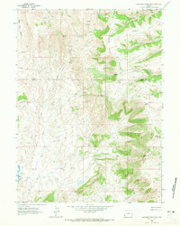 Sawtooth Mountain 1962 topographic map thumbnail