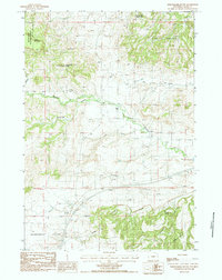 Schoolmarm Butte 1984 topographic map thumbnail