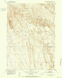 Schuster Flats NW 1951 topographic map thumbnail
