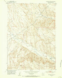 Schuster Flats SE 1951 topographic map thumbnail