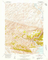 Seminoe Dam 1953 topographic map thumbnail