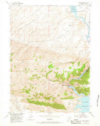 Seminoe Dam 1953 topographic map thumbnail