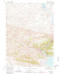 Seminoe Dam 1953 topographic map thumbnail