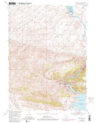 Seminoe Dam 1953 topographic map thumbnail