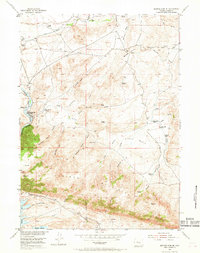 Seminoe Dam NE 1953 topographic map thumbnail