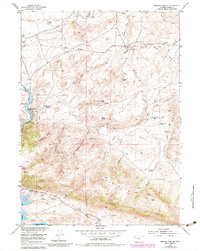Seminoe Dam NE 1953 topographic map thumbnail