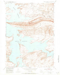 Seminoe Dam SE 1953 topographic map thumbnail