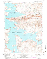 Seminoe Dam SE 1953 topographic map thumbnail