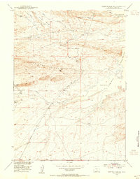 Seminoe Dam SW 1953 topographic map thumbnail
