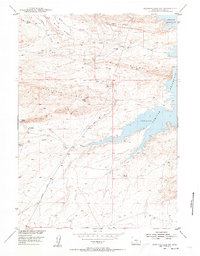 Seminoe Dam SW 1953 topographic map thumbnail