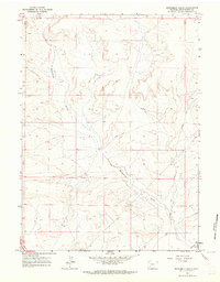 Sevenmile Gulch 1961 topographic map thumbnail