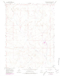 Sevenmile Gulch 1961 topographic map thumbnail