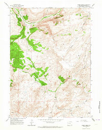Sheep Creek 1960 topographic map thumbnail