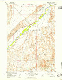 Sheets Flat 1951 topographic map thumbnail
