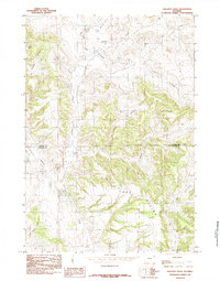Sheldon Creek 1984 topographic map thumbnail
