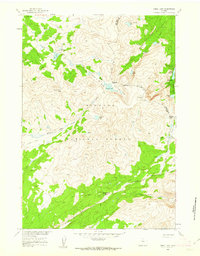 Shell Lake 1960 topographic map preview
