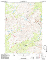 Shell Lake 1993 topographic map thumbnail
