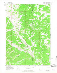 Sheridan Pass 1965 topographic map thumbnail