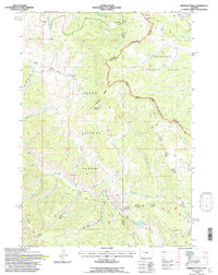 Sheridan Pass 1991 topographic map thumbnail