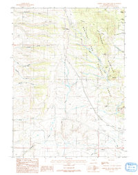 Sherman Mountains West 1987 topographic map thumbnail