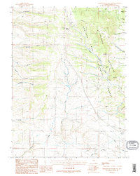 Sherman Mountains West 1987 topographic map thumbnail