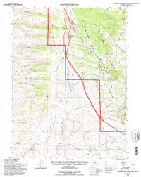 Sherman Mountains West 1992 topographic map thumbnail