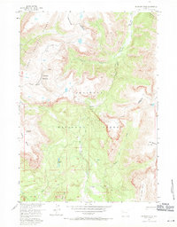 Shoshone Pass 1956 topographic map thumbnail
