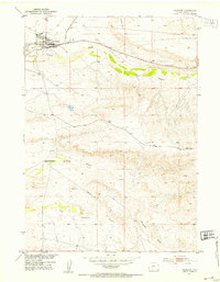 Shoshoni 1951 topographic map thumbnail